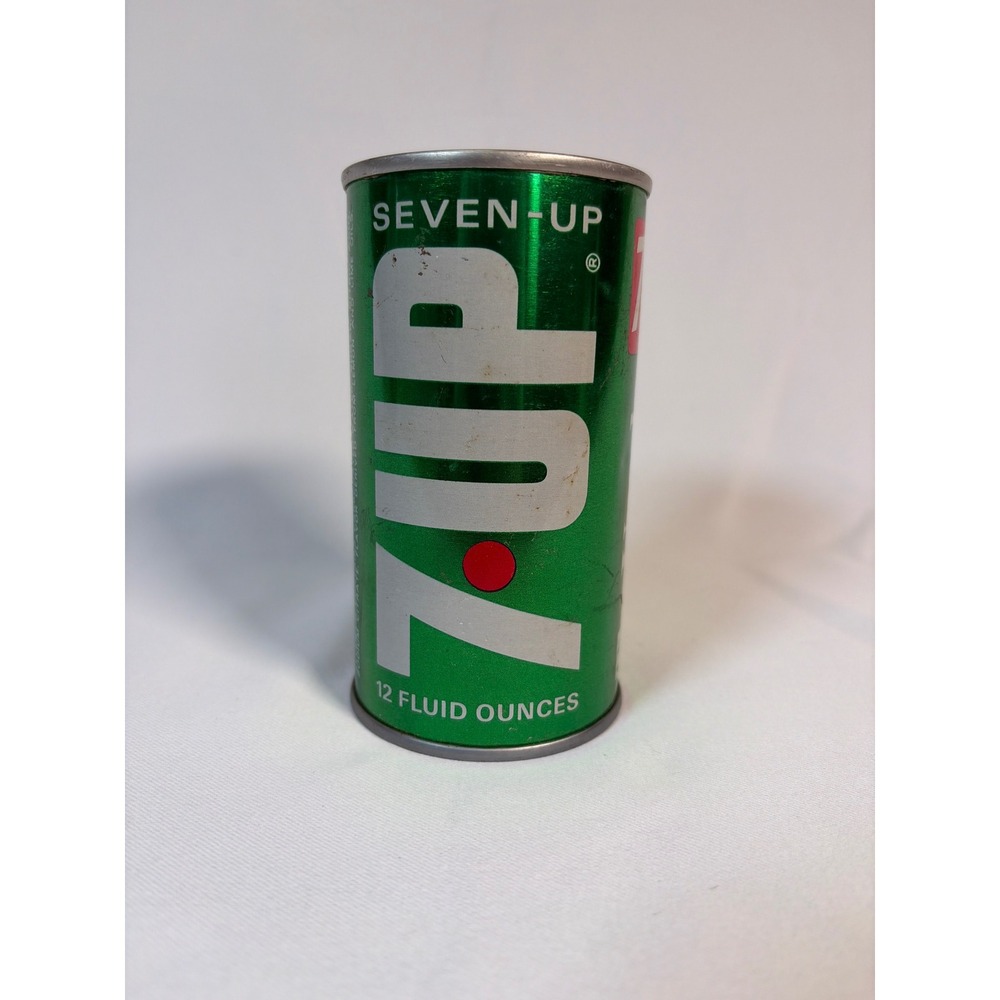 Vintage 7-Up The Uncola 12oz Steel Soda Can Wind Up Music Box Collectible